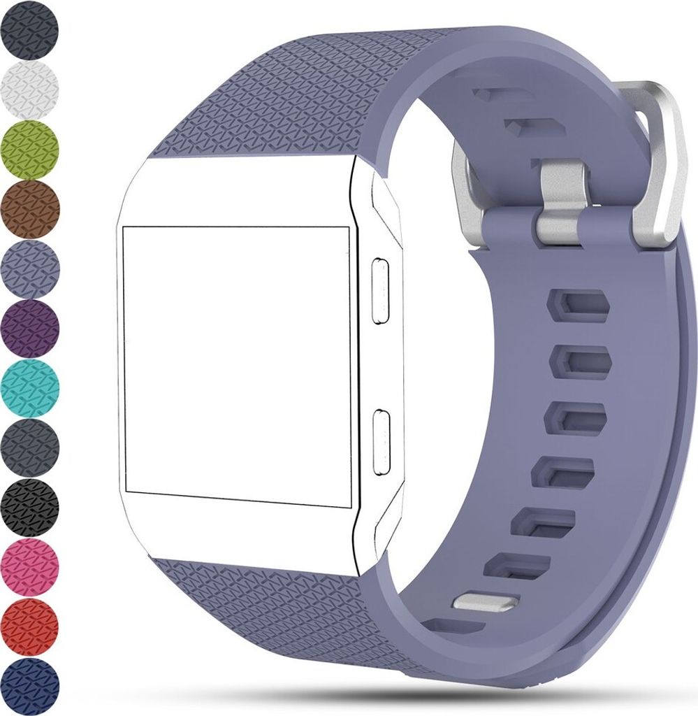 Armband Ersatz Band Silikon Sport Ersatzband Fitness Für Fitbit ionic Armband Lila S
