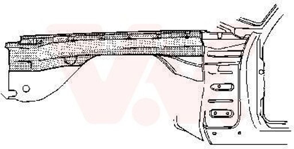 VAN WEZEL 3010319 Kotflügel Vorne Links passend für MERCEDES-BENZ Stufenheck (W123) W123 Coupe (C123) W123 T-modell (S123)