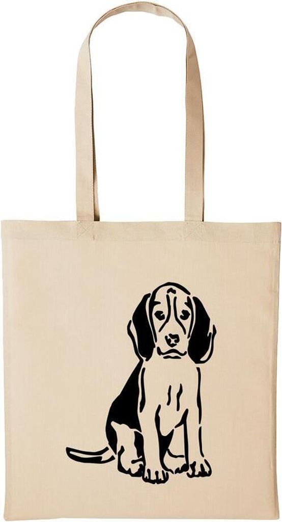 Huuraa Baumwollbeutel Labrador Geschenk Einkaufstasche Natural 10 Liter Baumwolle Labrador Accessoire