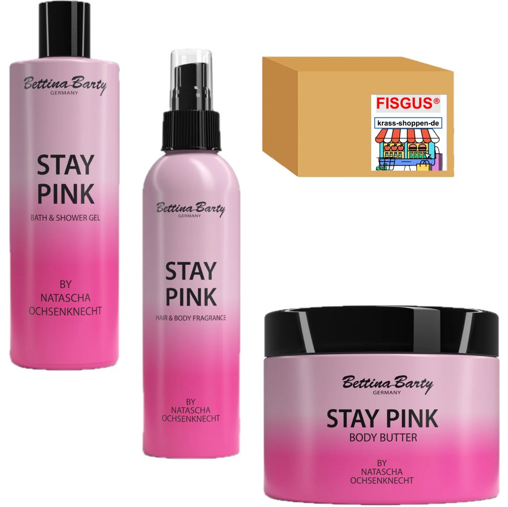 Bettina Barty STAY PINK - Pflegeserie 3er SET - Natascha Ochsenknecht - Ein Angebot von FISGUS by Krass-shoppen-de