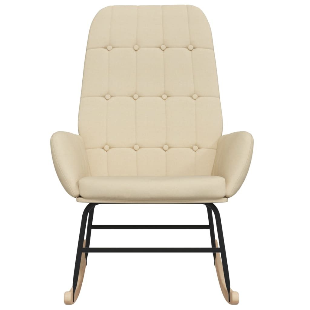 "SALE 2026"Schaukelstühle - Creme Schaukelstuhl Creme Stoff Stabli Möbel9748363