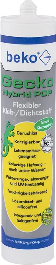 beko Gecko Flexibler Kleb-/Dichtstoff transparent 290 ml Produktbild 