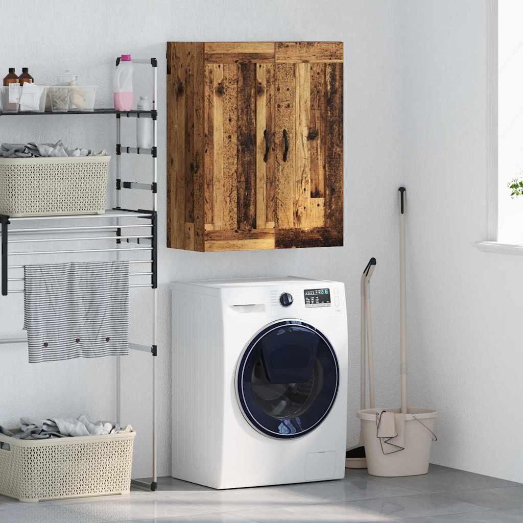 "Schlussverkauf" Wandschrank 1 PC - Mit Stauraum - Altholz 69,5x34x90 cm Holzwerkstoff C7121
