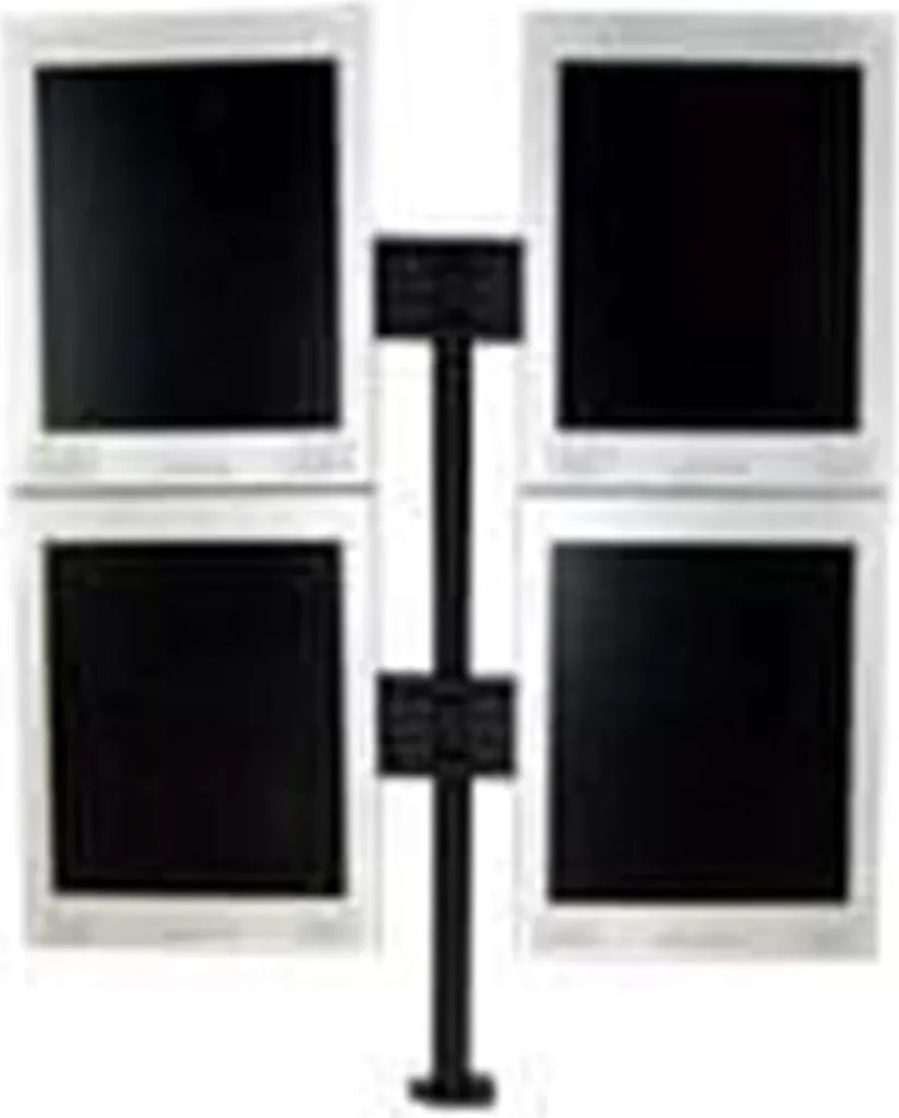 Support Quadruple Écran pour Bureau 19-30 pouces Neomounts TIS Flexible