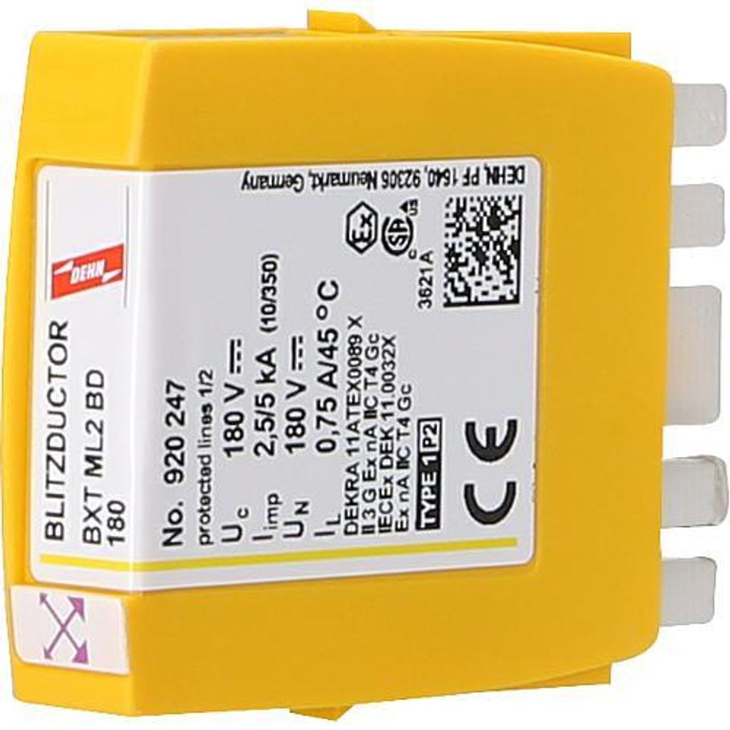 DEHN Kombiableiter-Modul für 1 DoppeladerBLITZDUCTOR XT mit LifeCheck BXT ML2 BD