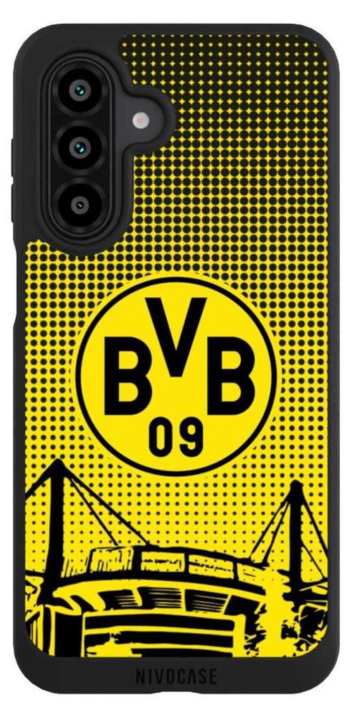 NIVOCASE Handyhülle für Samsung Galaxy A17 5G Hülle NIVOpure Case Schwarz BVB Borussia Dortmund Stadion