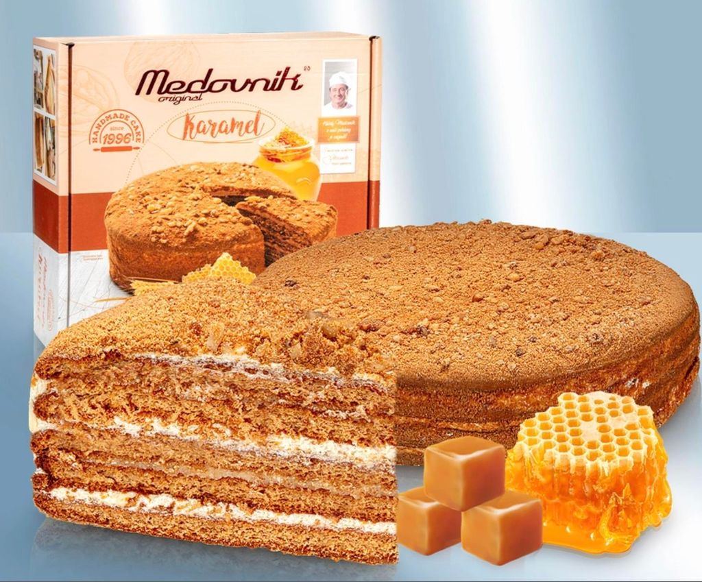 Honigkuchen “Medovnik” mit Karamell 900g