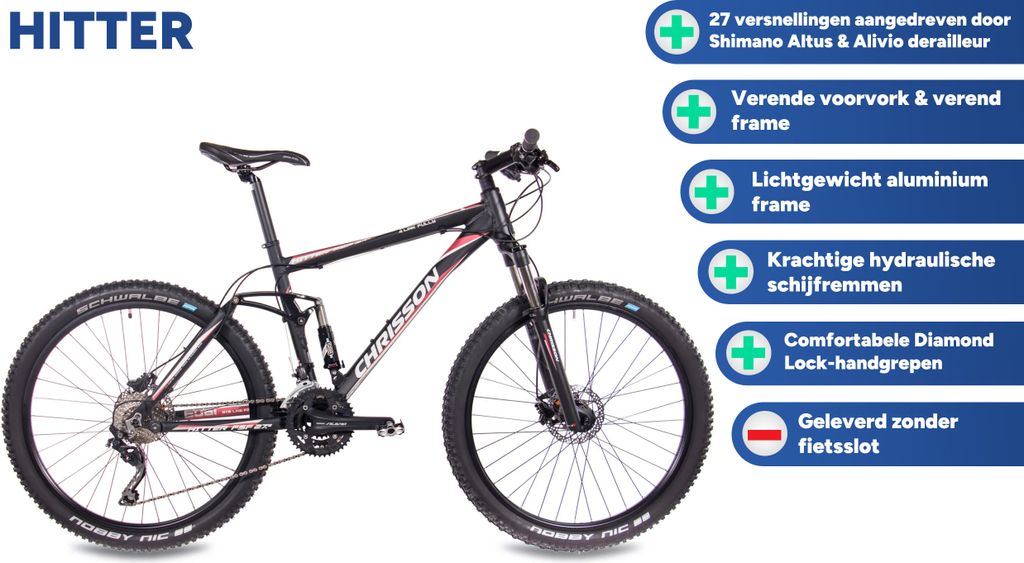 27,5 Zoll Mountainbike CHRISSON HITTER FSF 30G SHIMANO Produktbild 27