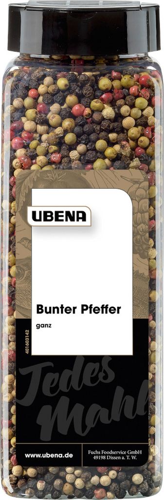 Ubena Bunte Pfefferkörner aromatische und komplexe Schärfe 550g