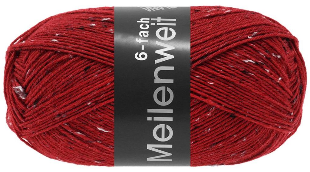 Lana Grossa MEILENWEIT 150 g TWEED 6-fach Sockenwolle 390 Produktbild 