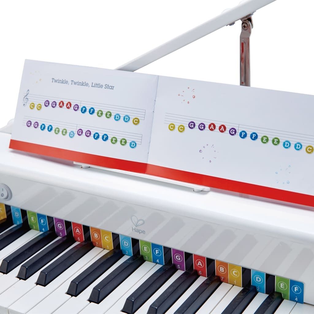Hape Deluxe Spielzeugklavier Weiß E0338 Produktbild 4