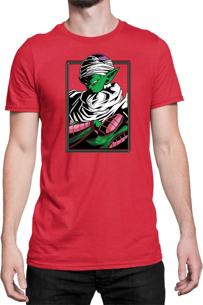 Herren T-Shirt Dragon Anime Manga Ball Z Piccolo 20, Man S / Rot