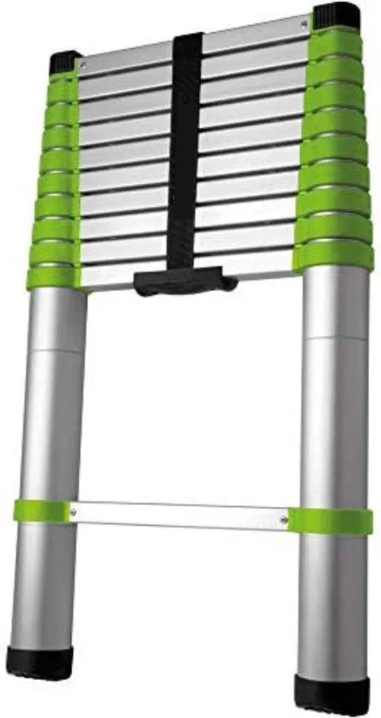 Échelle télescopique pour entretien maison et jardin en aluminium 3,2m