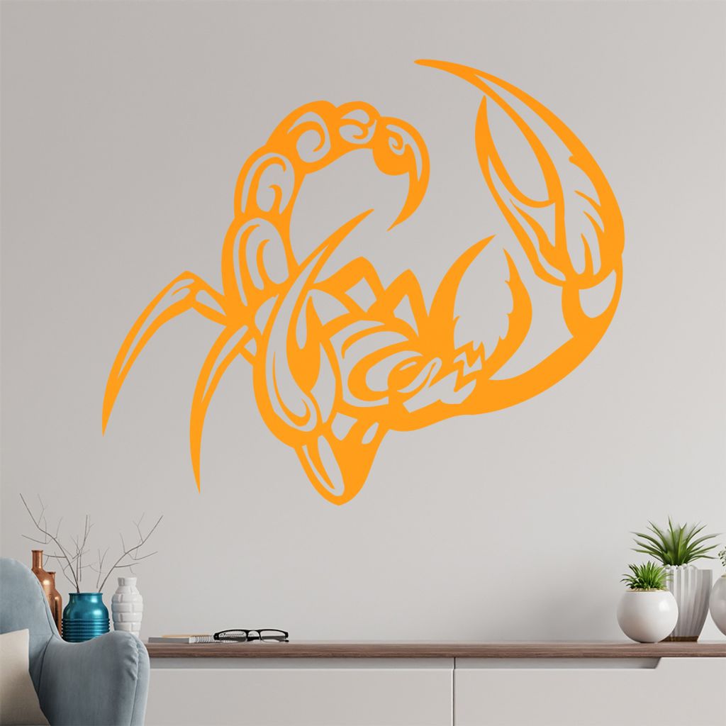 Skorpion Wandtattoo in 6 Größen - Wandaufkleber Wall Sticker - Dekoration, Küche, Wohnzimmer, Schlafzimmer, Badezimmer