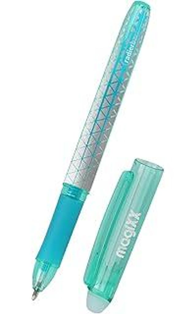 Online magiXX radierbarer Tintenroller Türkis I Gelschreiber türkis I radierbare Gel-Mine, medium, austauschbar I Tintenroller mit thermosensitiv...