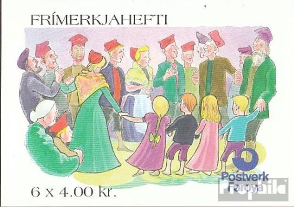 Briefmarken Dänemark - Färöer 1994 Mi MH8 (kompl.Ausg.) gestempelt Brauchtum