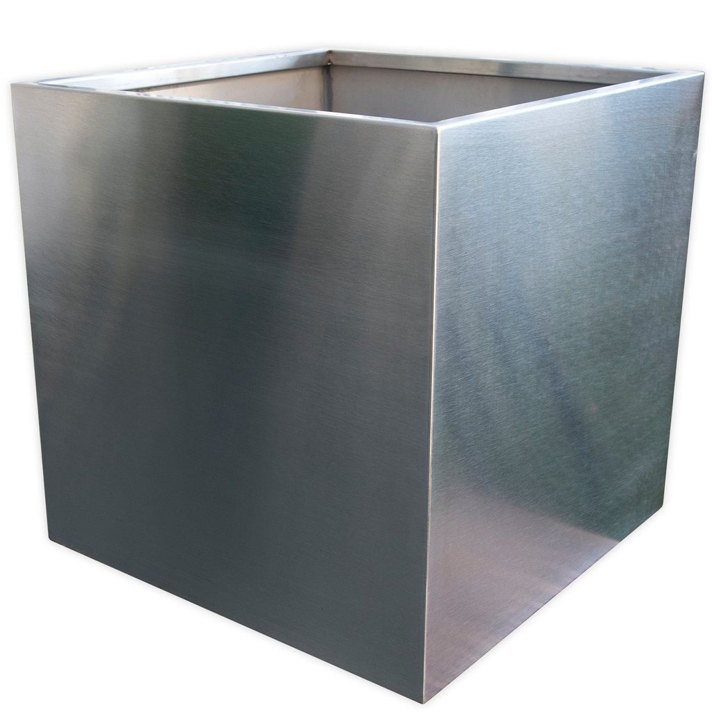 KÖHKO® Designer-Blumenkübel aus Edelstahl "VIVO" 100 x 100 Produktbild 2