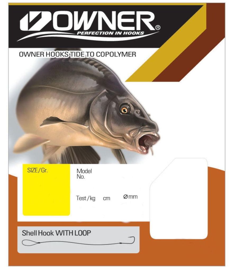 Owner Karpfen schwarz RL-044 70cm - gebundene Karpfenhaken, Produktbild 