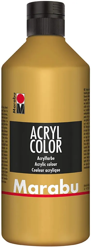 Marabu Acrylfarbe Acryl Color 500 ml gold 084