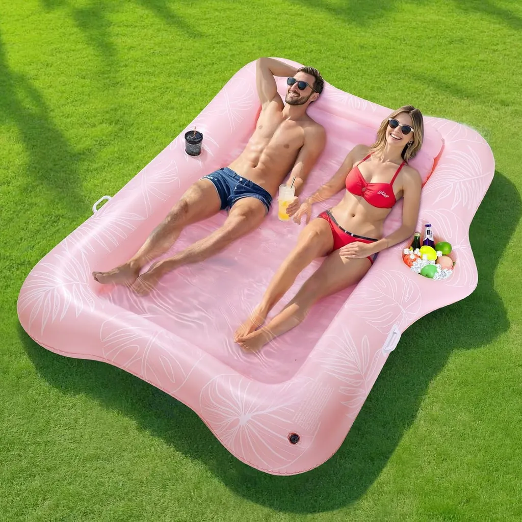 Matelas de piscine gonflable adulte pour bronzer et se détendre