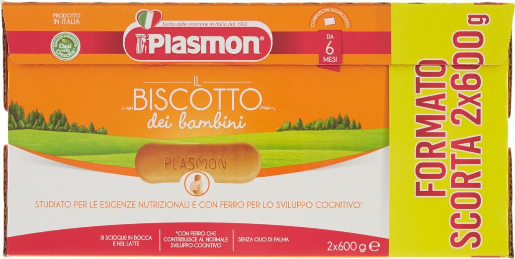Plasmon Biscotti 2X 600Gr Produktbild 