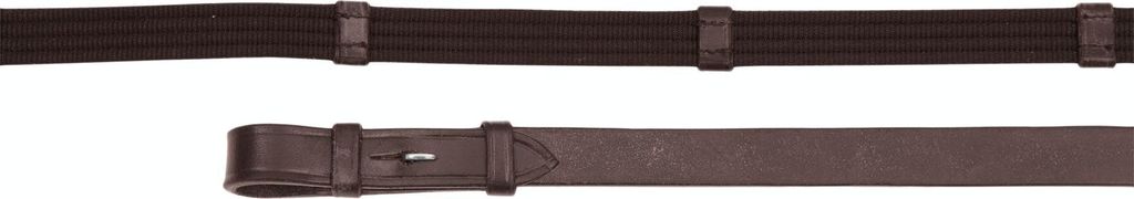 Aviemore - Gummi-Pferdezügel Continental, Leder ER451 (48 in x 0,63 in) (Braun)