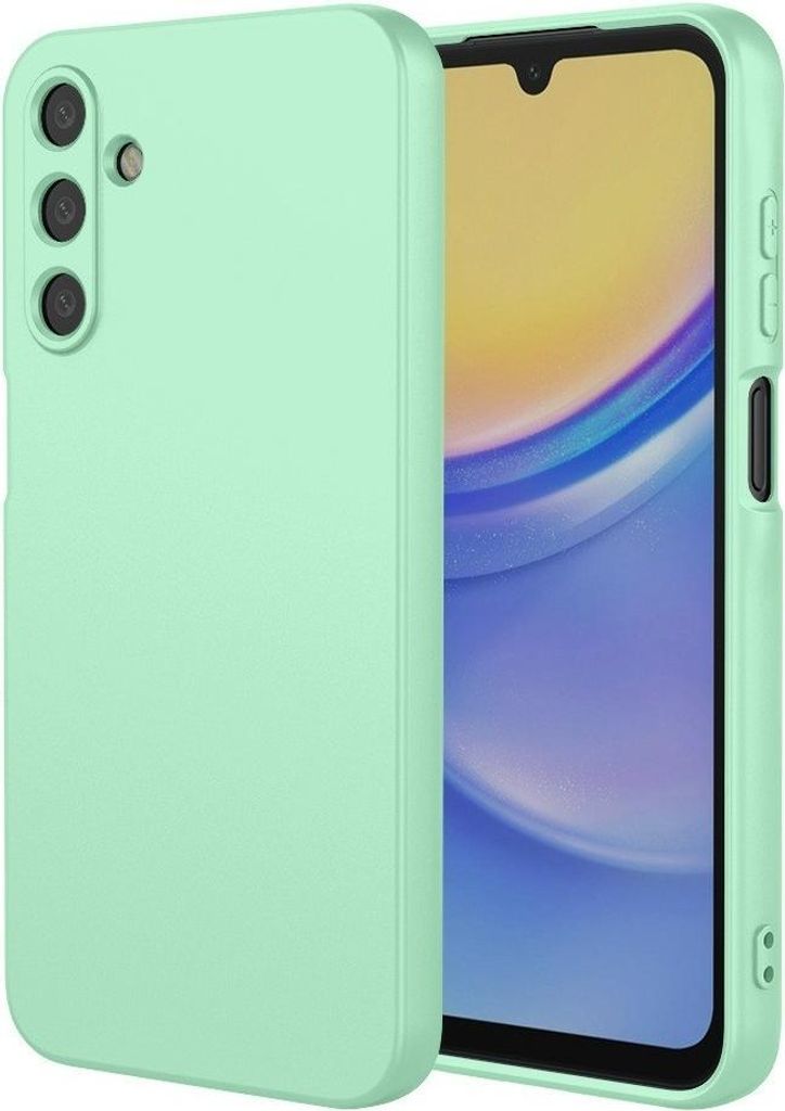 Hülle für Samsung Galaxy S25 FE - Phonesta Soft Silk Silikon Back Cover - Matcha Grün