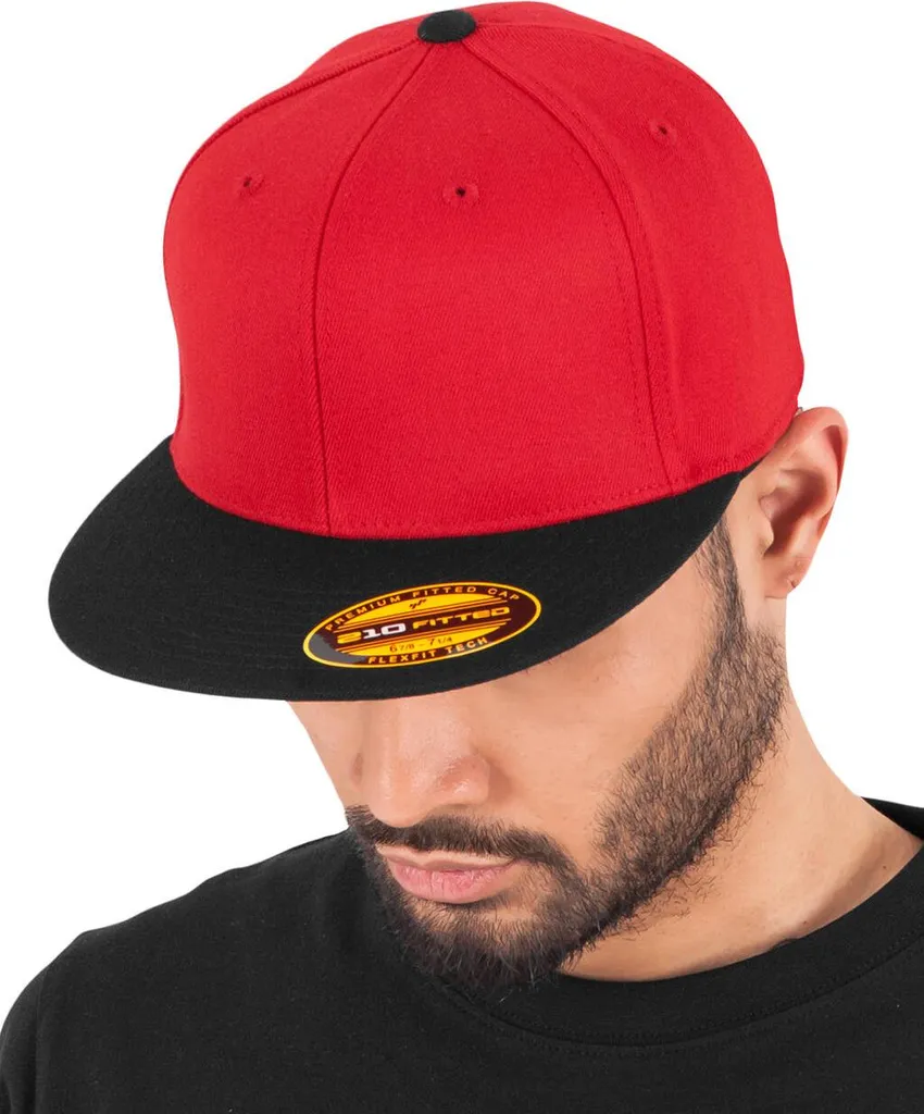 Prowler Berretto Militare In Pelle Rosso E Nero, Taglia 59 Cm, Unisex