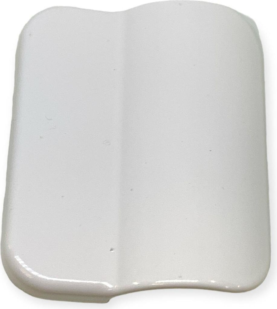 OTT-beschlagswelt Balkontür-Anziehgriff aus Metall/Alu mit Befestigungsplatte RAL 9016 verkehrsweiß