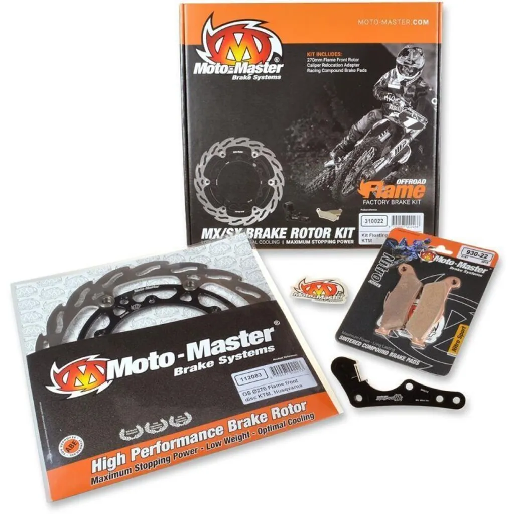 Moto-Master Kit de Frein 270mm Yamaha 310026 - Disque Flame Haute Performance