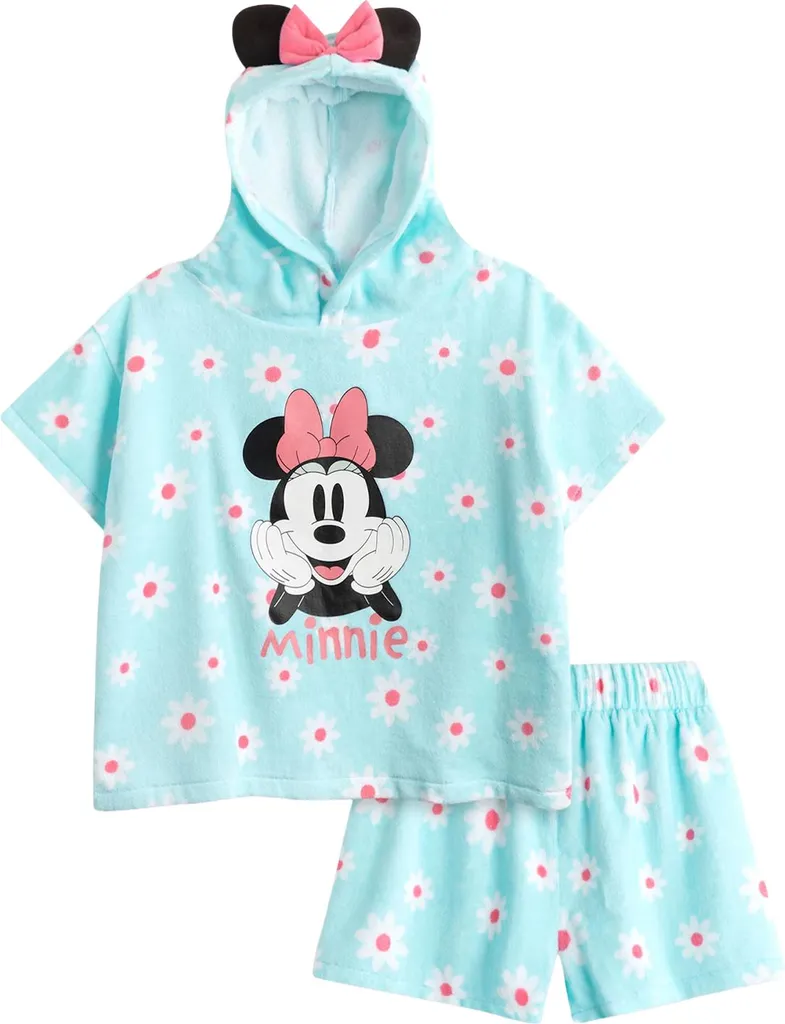 Pyjama fille Disney bleu idéal pour l'été en éponge NS9610 taille 116