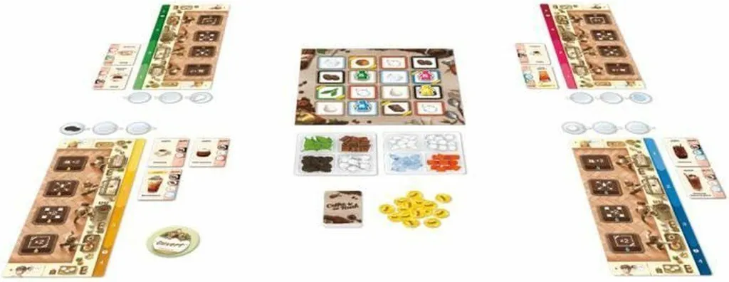 Jeu de société Coffee Rush Asmodee KBGCR01FR - Simulation Café Stratégie
