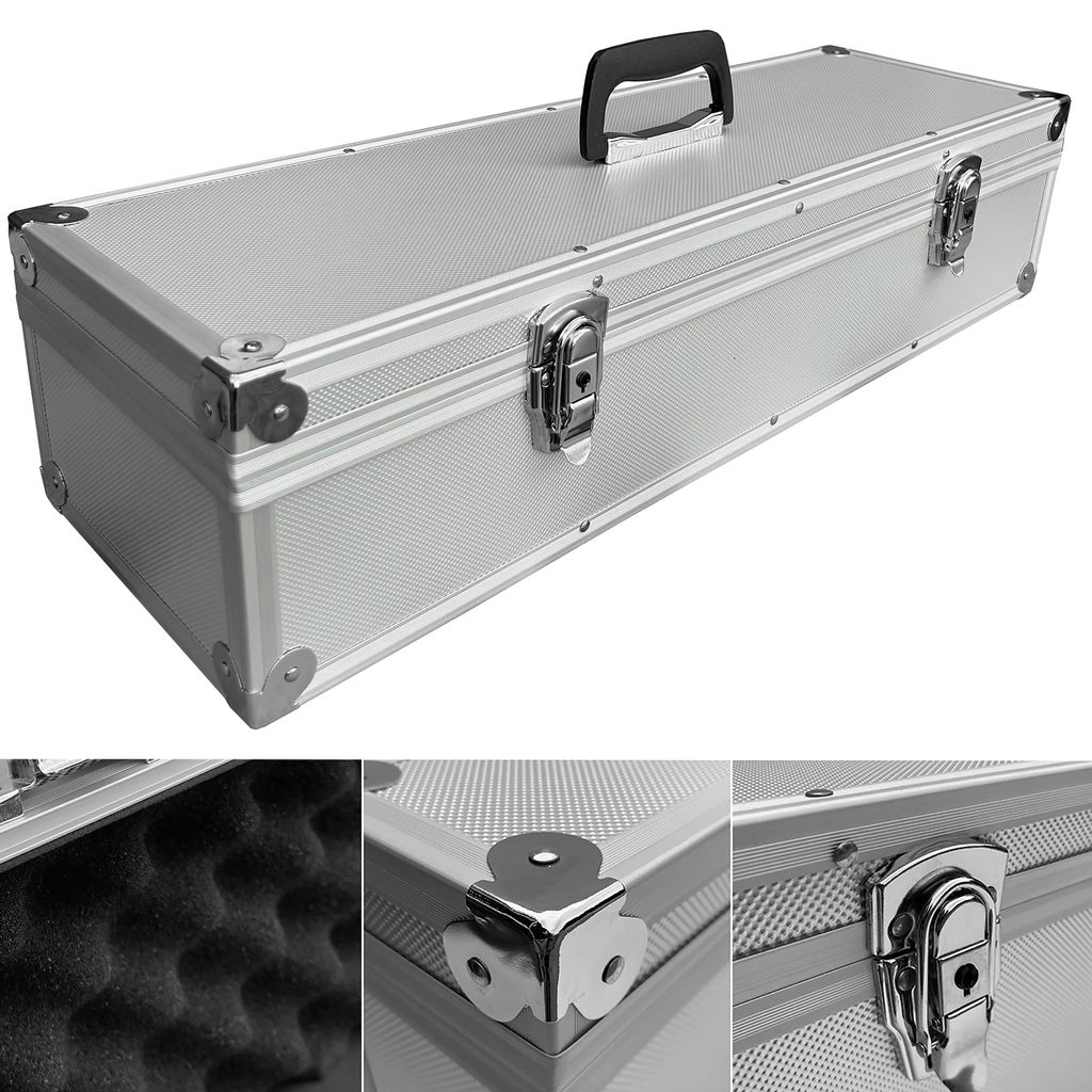 Aluminium Koffer Silber Entnehmbarer Deckel (LxBxH) 650 x Produktbild 