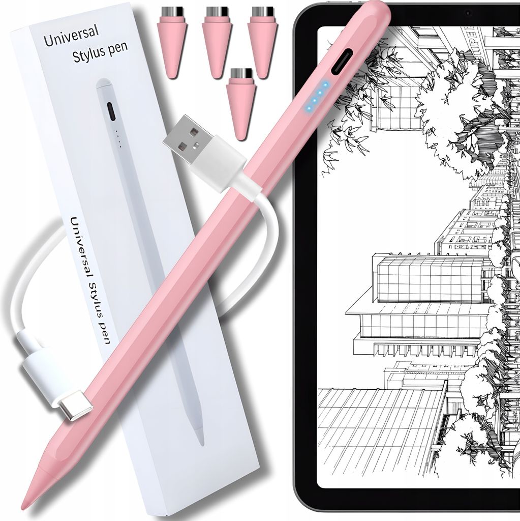 STYLUS PEN FOLDER for TABLET TELEPHONE UNIVERSAL PEN 4 TIPS Image du produit 
