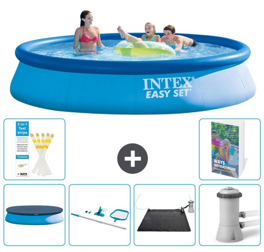 Easy Set Pool Rund - 396x84 cm - 7-teilig S67