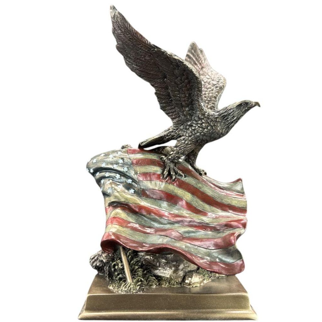 American Eagle Figur Veronese WU76583A4 Adler USA Statue Bald Eagle Deko Geschenk 21 cm