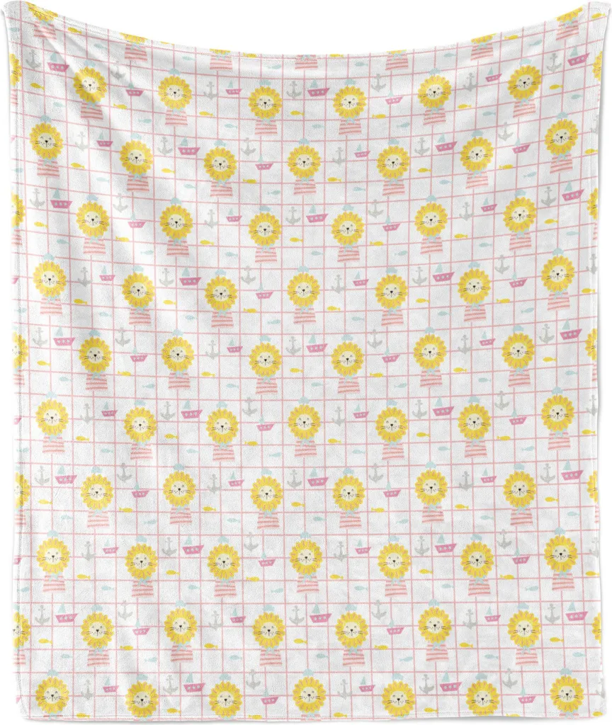 Coperta ABAKUHAUS Leoni 175x230 cm - Morbido Plaid Flanella per Asilo