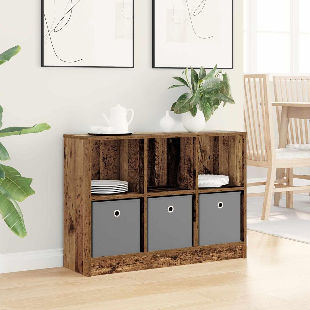 Maison Exclusive - Sideboard mit Schubladen Altholz 88,5 x 27,5 x 63,5 cm