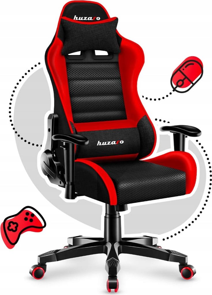 Gaming chair for children Huzaro HZ-Ranger 6.0 Red Mesh  Immagine del prodotto 