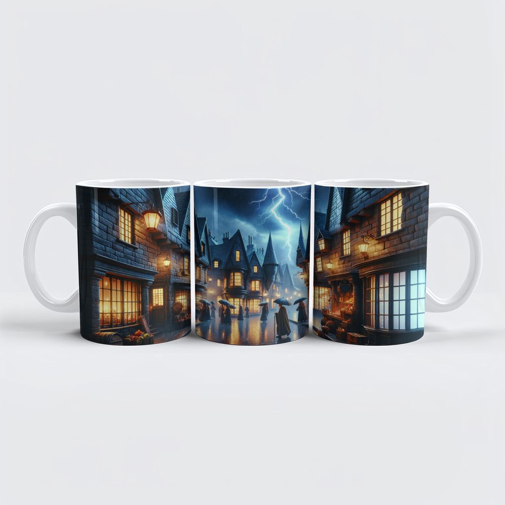 raxxa Premium-Tasse "Gassen im Donnerglanz"