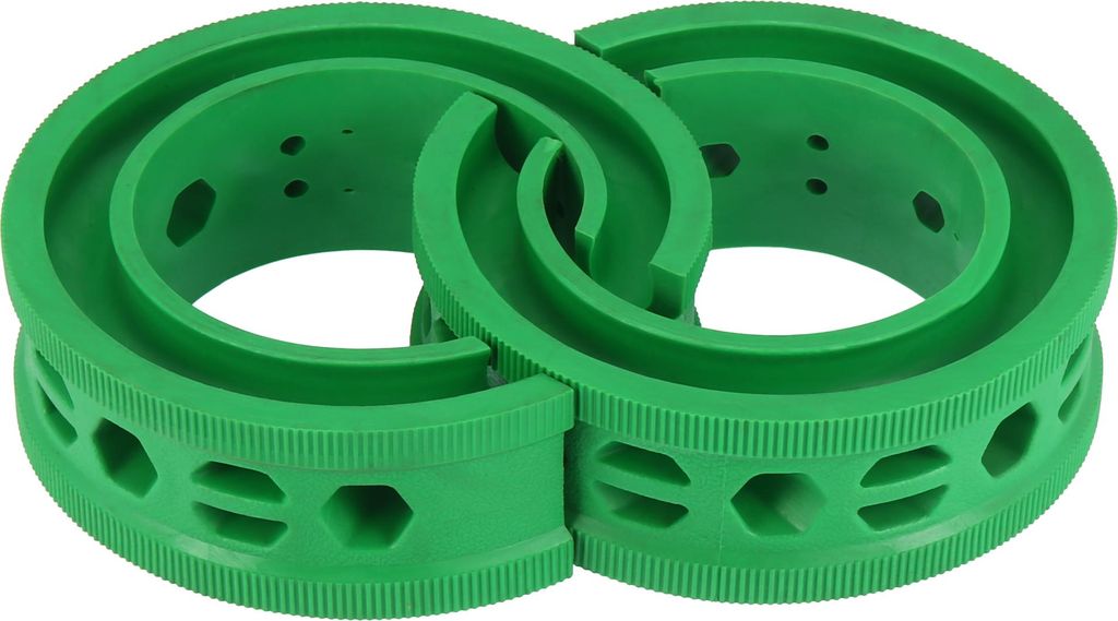 2 Stück Auto Schraubenfeder Puffer Gummipuffer Universal Grün E Typ