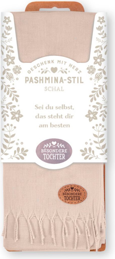 Stolla Tuch Schal Damen mit Namen oder Monogramm in Pastelltönen 70x200cm