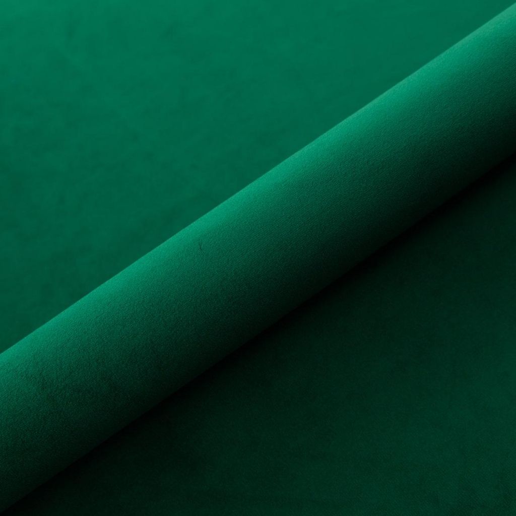 Edler Samt-/Veloursstoff Holland Velvet Flaschengrün – 280 cm extra breit, ca. 260 g/m² – Meterware für Vorhänge, Gardinen, Dekoration & Po...