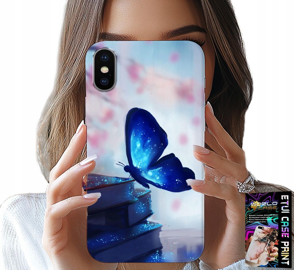 Hülle Für Iphone X / Xs - Blauer Schmetterling, Schmetterling, Damen-Designs
