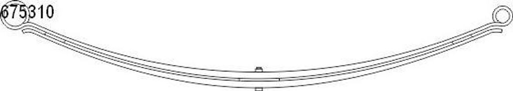 CS Germany 10.675.310.00 Blattfedern für FIAT Ducato Kastenwagen (250, 290) Hinten 715/715mm
