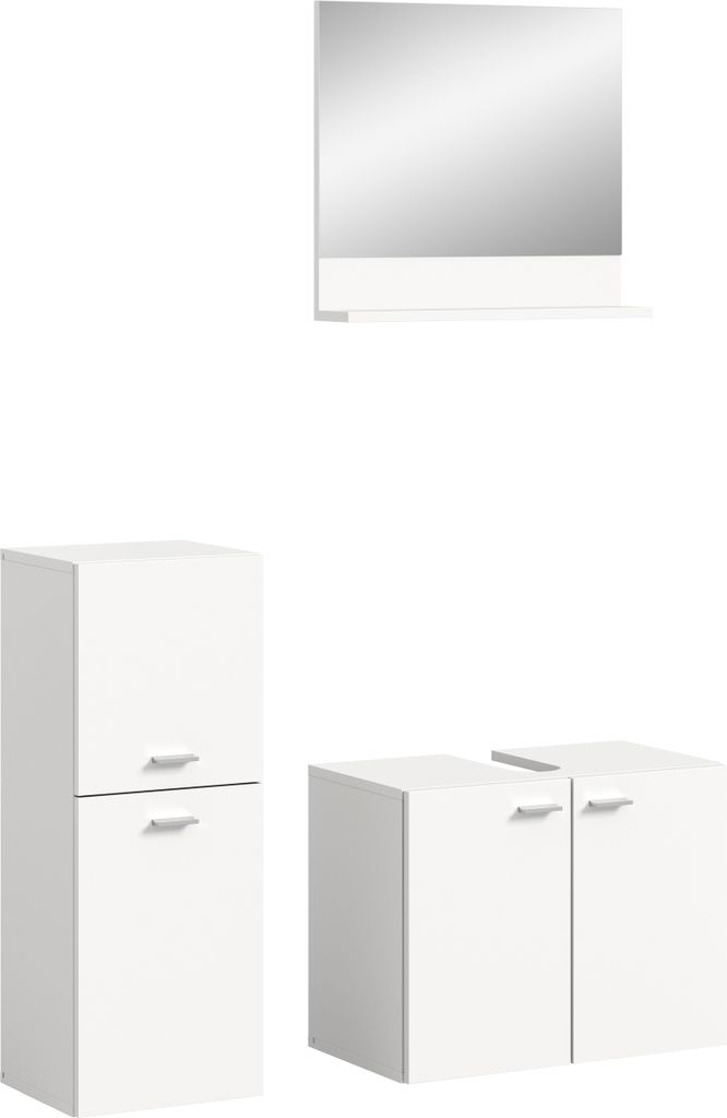 Badezimmer-Set >Boston< in Weiß - 102x186x33cm (BxHxT)