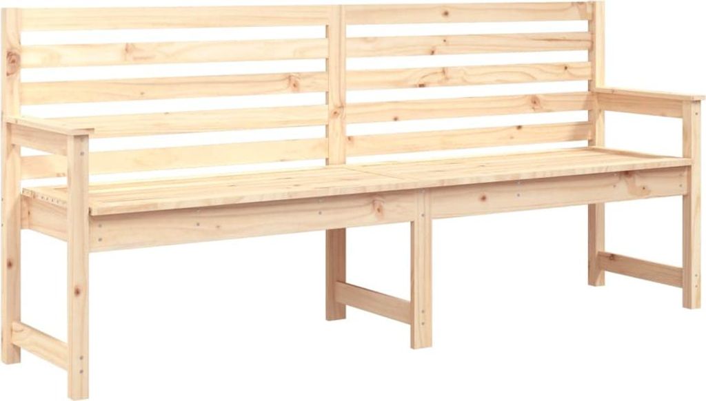 vidaXL Gartenbank 203,5x48x91,5 cm Massivholz Kiefer