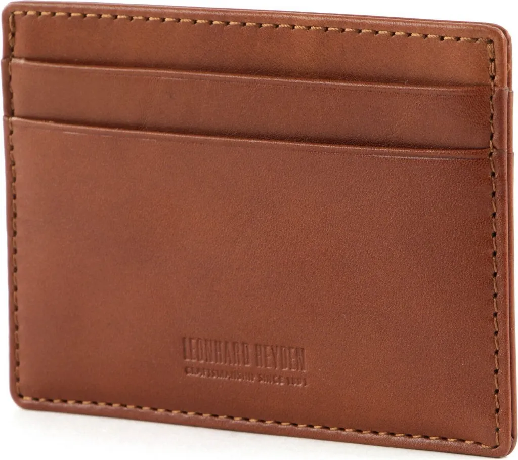 Idea Regalo Uomo: Portacarte Leonhard Heyden Cambridge Pelle Marrone
