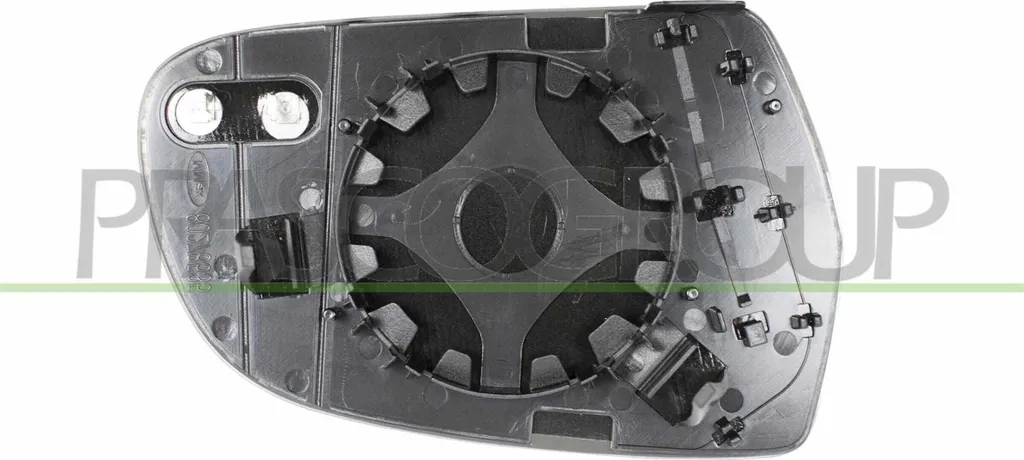 Verre de rétroviseur gauche dégivrant PRASCO AD0257504 pour Audi A4 8K