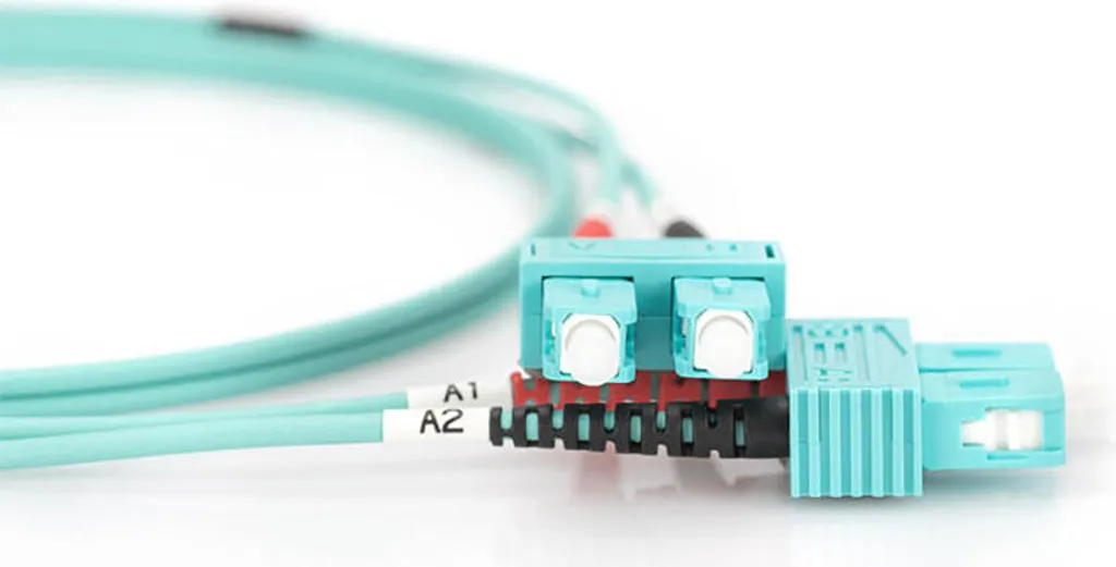 DIGITUS LWL Patchkabel SC -> SC 5.00m Multimode Duplex OM3 - 2